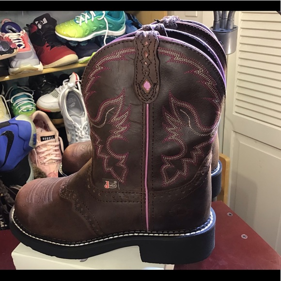 Justin Wkl9980 Safety Toe Work Boots - Womens - Picture 16 of 16